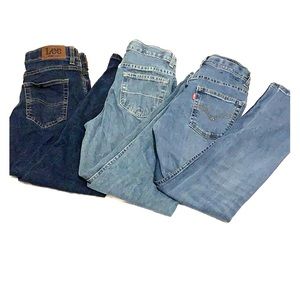 3 Pair boys jeans Levi, Lee, Urban Pipeline